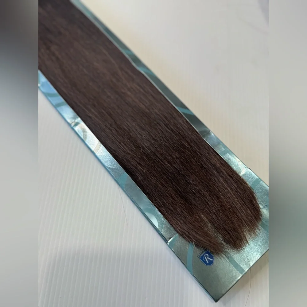 Hollywood 100% Premium Human Hair Pro Yaky 18” Long | Hair color #4 Brown | Bulk